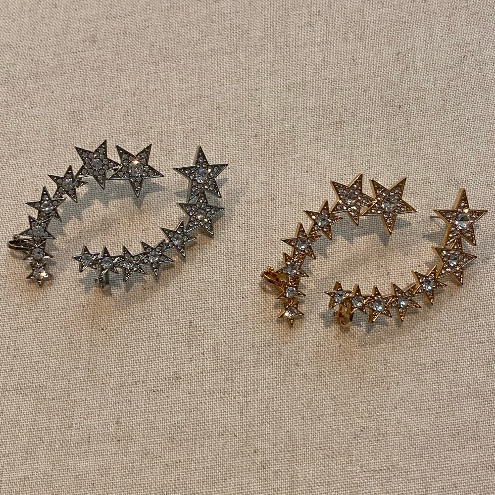 Statement Rhinestone Earring Crawler - image 2